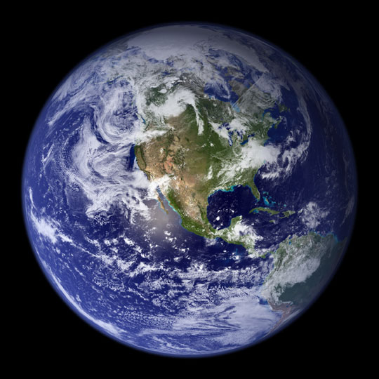 The earth, by NASA Earth Observatory